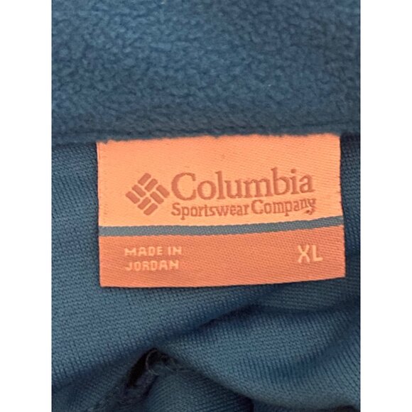 Women's 1/4 Quarter Zip Columbia Blue Fleece Pullover Size XL - Picture 8 of 10